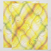 Yellow Faux Snakeskin Scrapbook Paper 2-Sided Page (正面/裏面)