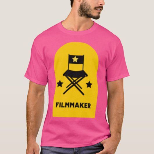 Yellow Filmmaker Directors Chair friends Tシャツ (正面)
