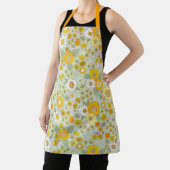 Yellow Floral Garden Pattern エプロン (インサイチュ)