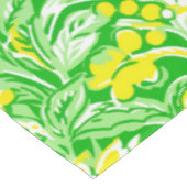 Yellow Floral Green / Preppy Flower Pattern Spring テーブルクロス (アングル)