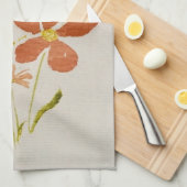 Yellow floral Kitchen Towel キッチンタオル (四つ折り)