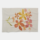 Yellow floral Kitchen Towel キッチンタオル (横)
