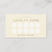 Yellow Floral Mixer Bakery Loyalty Rewards 名刺 (裏面)