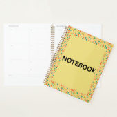 Yellow Floral Notebook | Cute Small Flowers & Colo プランナー手帳 (ディスプレー)