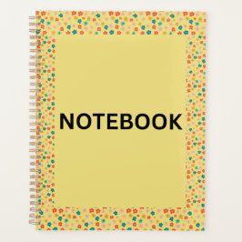 Yellow Floral Notebook | Cute Small Flowers & Colo プランナー手帳