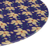 Yellow floral pattern  カッティングボード (角)
