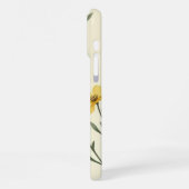 "Yellow Floral Phone Case iPhoneケース (左側面)