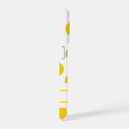 Yellow Floral Phone Case  iPhoneケース (右側面)