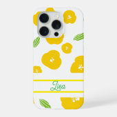 Yellow Floral Phone Case  iPhoneケース (裏面)