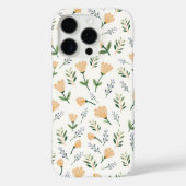 Yellow Floral Scandinavian Case-Mate iPhoneケース (裏面)
