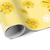 Yellow Floral Wrapping Paper ラッピングペーパー (ロールコーナー)