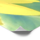 Yellow Flower Bible verse John 15:4-7ポスター ポスター (角)