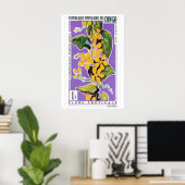 Yellow Flower Bunch - Vintage Congo Art - Postage ポスター (ホームオフィス)
