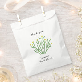 Yellow Flower Cholla Cactus Bridal Shower フェイバーバッグ