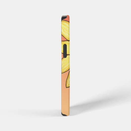 Yellow Flower iPhoneケース (右側面)