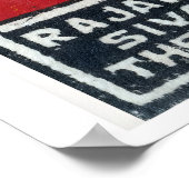 Yellow Flower Matchbox Art Print, Czech Vintage ポスター (角)