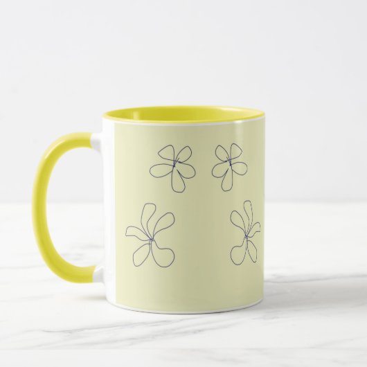 yellow flower mug マグカップ (左)