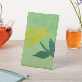 Yellow Flower Painting 台座サイン (インサイチュ)