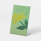 Yellow Flower Painting 台座サイン (正面)