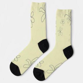 yellow flower socks ソックス