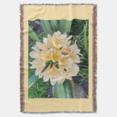 Yellow Flower Throw スローブランケット (正面縦)