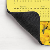 Yellow Flowers - Customizable 2026 calendar マウスパッド (コーナー)