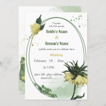 yellow flowers greenery wedding