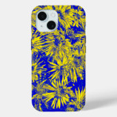Yellow Flowers On Blue Case-Mate iPhoneケース (裏面)