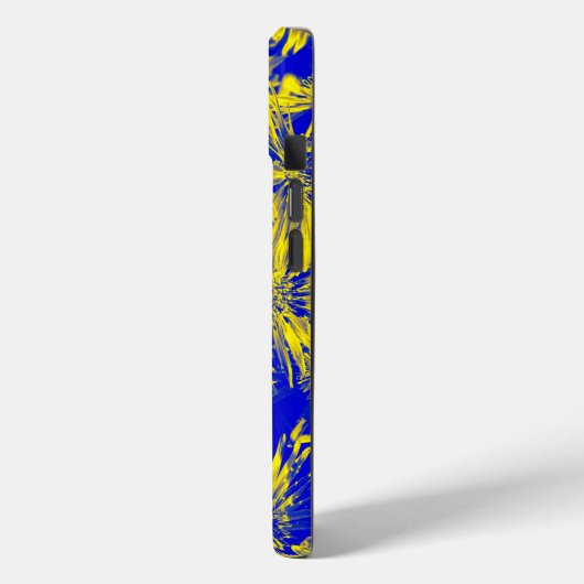 Yellow Flowers On Blue Case-Mate iPhoneケース (裏面 / 左)