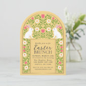 Yellow Folk Art Easter Brunch Arch Invitation 招待状 (スタンド正面)