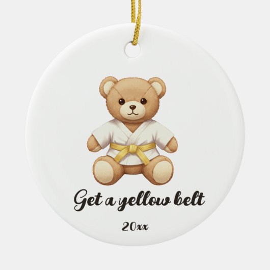 【YELLOW】For all judo lovers, young and old. セラミックオーナメント (正面)