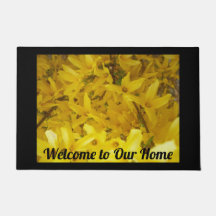 Yellow Forsythia Photo Welcome to Our Home