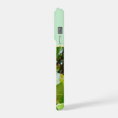 Yellow Frangipanis Growing On A Tree, iPhoneケース (左側面)