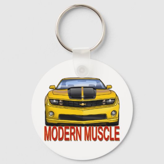 YELLOW_FRONT_CAMARO.png キーホルダー (正面)
