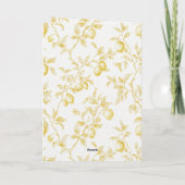 Yellow Fruit Lemons Make Lemonade カード (裏面)