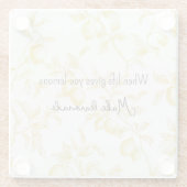 Yellow Fruit Lemons Make Lemonade ガラスコースター (裏面)