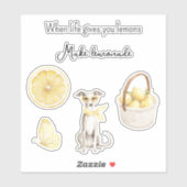 Yellow Fruit Lemons Make Lemonade シール (シート)