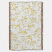 Yellow Fruit Lemons Make Lemonade スローブランケット (正面縦)