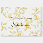 Yellow Fruit Lemons Make Lemonade マグネット (正面)