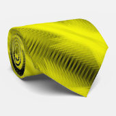 Yellow Futuristic Abstract Diagonal Pattern Art ネクタイ (ロール)