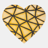 Yellow Geometric ハートシール (正面)