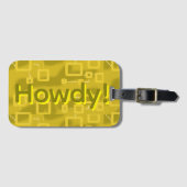 Yellow Geometric  ラゲッジタグ (正面横)