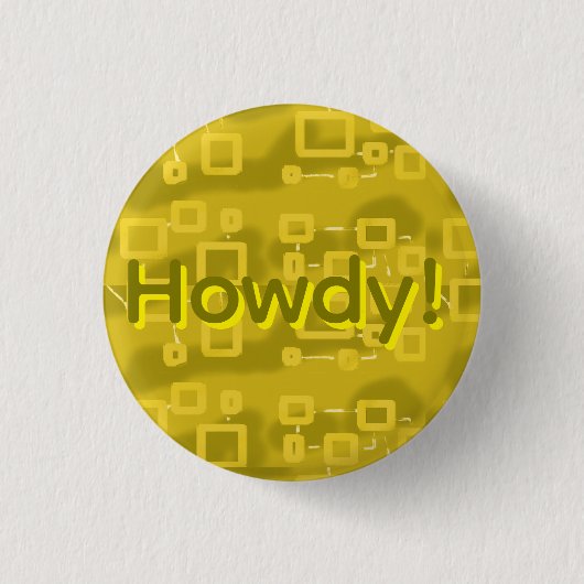 Yellow Geometric  缶バッジ (正面)