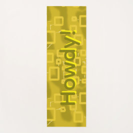 Yellow Geometric Yoga Mat ヨガマット