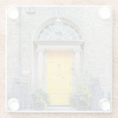 Yellow Georgian Door in Dublin ガラスコースター (裏面)