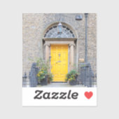 Yellow Georgian Door in Dublin シール (シート)
