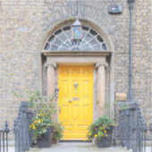 Yellow Georgian Door in Dublin シール (正面)