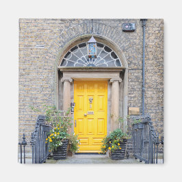 Yellow Georgian Door in Dublin マグネット