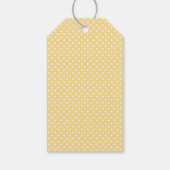 Yellow Gingham Coquette Bow Bridal Shower Favors ギフトタグ (裏面)
