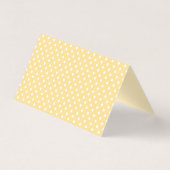 Yellow Gingham Coquette Bow Place Card Table Decor (裏面)